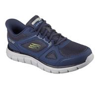 Skechers Hands Free Slip-ins Shoe For Men - Track Ezral in Navy/Lime, 8-13 Sizes