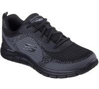 Skechers Track Glendor Mens Black Lace Up Gym Memory Foam Sport Trainers