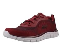 Skechers Track Glendor Mens Runners Burgundy Knit/P 8 UK
