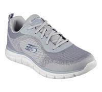 Skechers Men's Track Glendor Sneaker, Gray Knit/Pu, 7 UK