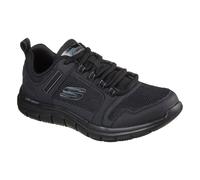 Skechers Track Knockhill Leather Mens Black Trainers - Size UK 9