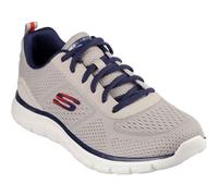 Skechers Track Leshur Synthetic Men's Taupe/Navy Trainers UK 9