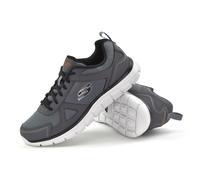 Skechers Track-Scloric Mens Memory Foam Trainers Charcoal/Black 52631CCBK