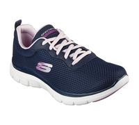 Skechers Womens Flex Appeal 4.0 Brilliant View Trainers Black/Rose Gold UK Size 4 (EU 37)