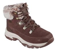 Skechers Trego Snow Worries Leather WoMens Chocolate Hiking Boots - Size UK 4