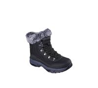 Skechers Trego Mid Tex BBK Black Womens Winter Boots 167893 in a Plain Man-made in Size 4