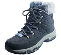 Skechers Trego Stormie Frost Navy Suede/Faux Fur/Mesh Womens Boots 7 UK