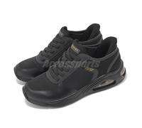 Skechers Tres-Air Uno-Easy Steppers Slip-Ins Black Women Casual Shoes 177116-BBK