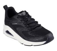Skechers Women's Tres-Air Uno Glit-Airy Sneaker, Black Glitter Hot Melt/Mesh, 6 UK