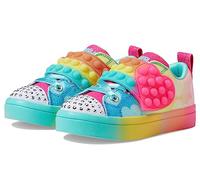 Skechers TWI-Lites 2.0-Heart Pops Girls' Trainers, Multicoloured Sea Waves Ocean Tides, 9.5 UK Child