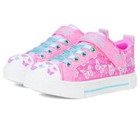 Skechers Twinkle Girls' Sparks-Ombre Flutter Sneaker, Hot Pink / Multi-Coloured, 22.0 cm