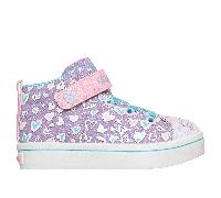 Skechers Twinkle Toes: Twi-Lites 2.0 - Kitty Cutie Sneaker in Lavender, Size 6 | Synthetic/Textile