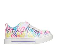Skechers Twinkle Toes: Twinkle Sparks - Love Medley Sneaker in White, Size 5 | Synthetic