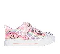 Skechers Twinkle Toes: Twinkle Sparks - Ombre Love Sneaker in Light Pink, Size 7 | Synthetic/Textile