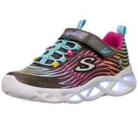 Skechers Twisty Brights-Mystical Bliss Sneaker, Black Multi Mesh, 12 UK
