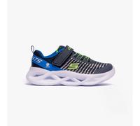 Skechers TWISTY BRIGHTS NOVLO Boys Casual Touch Fasten Trainers-Blue