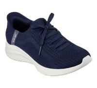 Skechers Women's Ultra Flex 3.0 Brilliant Path Slip-On Sneakers, Navy Knit/Mint Trim, 7 UK