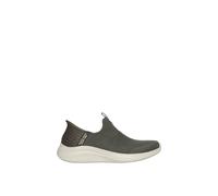 (Green, 6 (Adults')) Skechers Ultra Flex 3.0 - Cozy Streak Textile Women's Olive Trainers