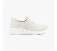 (4) Skechers Slip-ins Ultra Flex 3.0 Vegan Womens Slip On Trainers in Light Grey