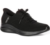Skechers Ultra Flex 3.0 Knit Deco Lace Vegan Womens Trainer In Black UK 3 - 8