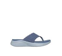 Skechers Ultra Flex 3.0 Sandal Rhythm Waves Toe-post Sandal, Blue, Size 8, Women Blue