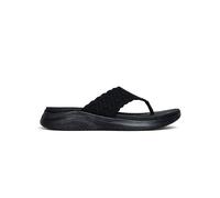 Skechers Ultra Flex 3.0 Sandal-rhythm Womens Toe-post Sandals Black Textile - Size UK 8