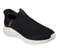 Skechers Men's Ultra Flex 3.0 Smooth Step Slip-in Trainers, Black Knit/Red Trim, 8 UK Wide