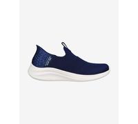 Skechers Women's Ultra Flex 3.0 Smooth Step Sneaker – Navy Knit Jersey Trim – UK 6.5