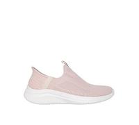 Skechers Ultra Flex 30 Engineered Stretch Knit Slip-Ins W/ Air-Cooled Rose Knit, Pink, Size 3, Women Pink