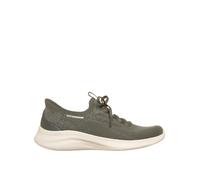Skechers Ultra Flex 4 Slip Ins OLV Olive Green Womens trainers 150801 in a Plain Textile in Size 3