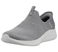 Skechers Flex 3.0-Easy WIN Womens Textile Slip-On Light Grey Casual Trainers