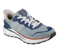 Skechers Men's Slip-ins Relaxed Fit: Slade Ultra - Mercer Sneaker in Aqua/Green, Size 13 | Leather/Textile/Synthetic