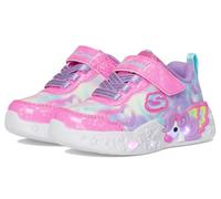 Skechers Unicorn Charmer Lil Heart Sneaker, Pink Sparkle Mesh/Multi Trim, 6 UK Child