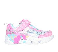 Skechers Unicorn Charmer - Lil Stellar Sneaker in Pink/Turquoise, Size 4 | Textile/Synthetic