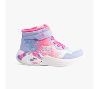 Skechers Unicorn Dreams Girls Lavender/Hot Pink Touch-Fasten Trainers