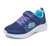 Skechers Unisex-Child Microspec Plus - Swirl Sweet Sneaker, Navy/Multi, 13.5 Little Kid