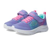 Skechers Unisex-Child Microspec Plus - Swirl Sweet Sneaker, Perwinkle/Multi, 10 Toddler