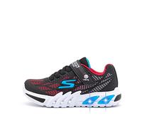 Skechers Unisex Kids 400137l Bkrb Sneaker, Black Synthetic Red Blue Trim, 2 UK