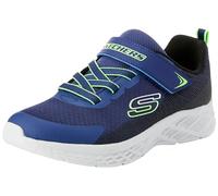 Skechers Unisex Kids Boys Trainers, Navy Textile Synthetic Black Lime Trim, 11.5 UK