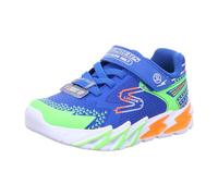 Skechers Unisex Kids Boys Trainers, Royal Synthetic Textile Lime Orange and, 4 UK
