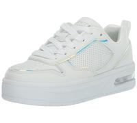 Skechers Unisex Kids Court Hi-air Sneaker, White, 4.5 UK