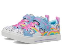 Skechers Unisex Kids Twinkle Toes Trainers, Blue Synthetic Multi Trim, 7 UK