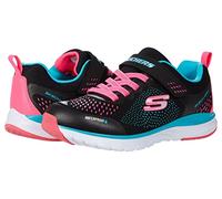 Skechers Unisex Kids Ultra Groove Hydro Mist Sneaker, Black Textile Multi Trim, 10 UK/EU27.5 Childs
