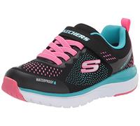 Skechers Unisex Kids Ultra Groove Hydro Mist Sneaker, Black Textile Multi Trim, 2 UK