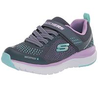 Skechers Unisex Kids Ultra Groove Hydro Mist Sneaker, Gray Textile Multi Trim, 13 UK