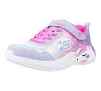 Skechers Unicorn Dreams LVHP Lavender Hot Pink Kids girls trainers 302299L in a Plain Man-made in Size 27