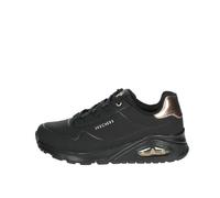 Skechers Unisex Kids Uno Gen1 Shimmer Away Trainers, Black, 4 UK