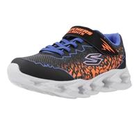 Skechers Unisex Kids Vortex 2.0 Zorento Trainers, Black Synthetic Blue Orange Trim, 12.5 UK