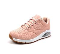 Skechers Womens Trainers Memory Foam Shoes Black Pink Uno 2 Sketchers 155642