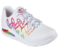 Skechers Uno 2 Floating Love Women's White with Hearts Sneakers Everyday...
